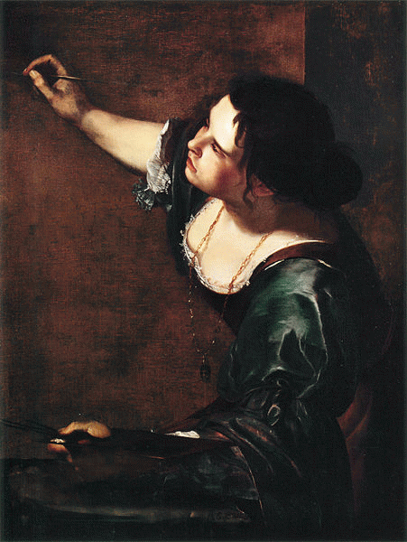 Self Portrait by Artemisia Gentileschi, 1638. Royal Collection, Windsor Castle.