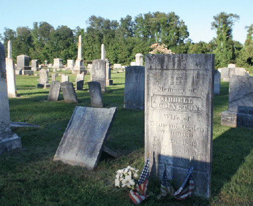 Sybil Ludington's gravestone in Patterson, NY