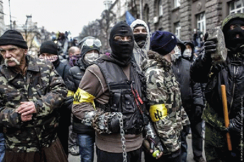 Neofascists at Ukrainian coup's forefront