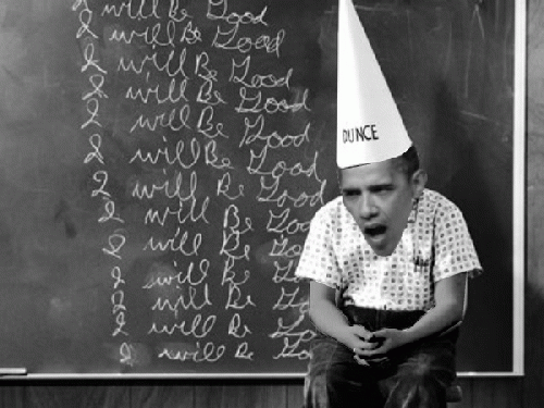 Obama Dunce