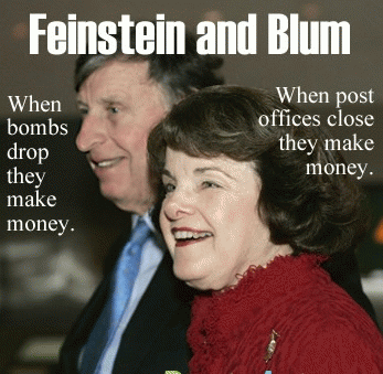 Sen. Feinstein and tycoon husband Richard Blum (