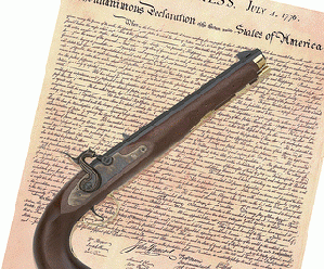 Declaration of Independence, with Firearm