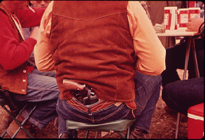 gun in holster-- open carry