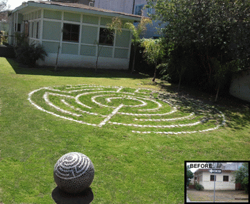 Murez' labyrinth in the Oakwood neighborhood of Venice