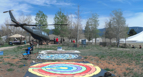 Memorial Day labyrinth walk at Angel Fire, NM