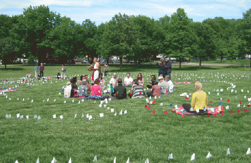 Labyrinths at the Vietnam Veteran's Memorial, Wash. DC