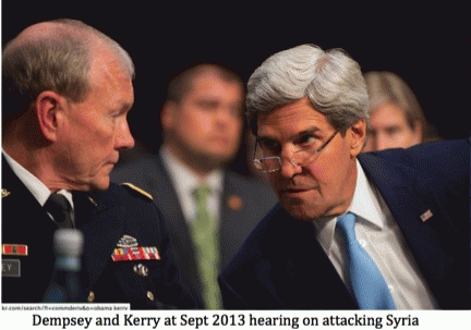 General Dempsey and Secretary Kerry ask Congress to attack Syria, From ImagesAttr