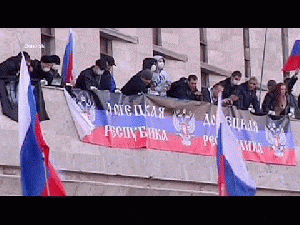 Ukraine: Pro-Russian protesters storm buildings in cities close to Russia border.