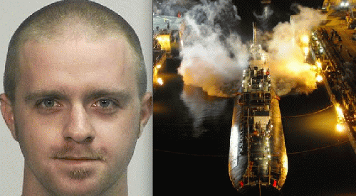 Charles Fury and the torched nuclear USS Miami (