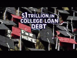 The student loan debt crisis is a tremendous problem, From ImagesAttr