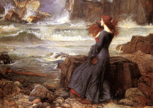 John William Waterhouseâ€™s painting â€œMiranda -- The Tempest.â€, From ImagesAttr