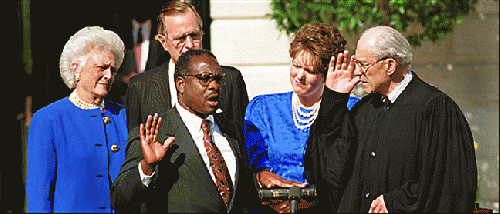 Barbara and George Bush; Clarence and Virginia Thomas and Justice Byron White Barbara and George Bush; Clarence and Virginia Thomas and Justice Byron White