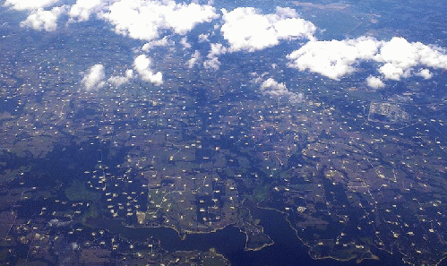 Aerial View of Fracking, From ImagesAttr