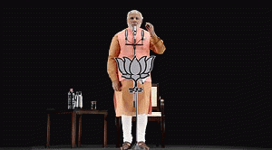 Narendra Modi addresses people of India through 3D holographic technology, From ImagesAttr