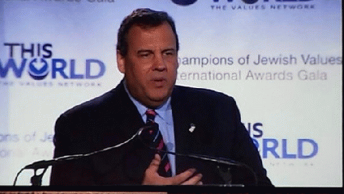 Chris Christie at May 18 gala, From ImagesAttr