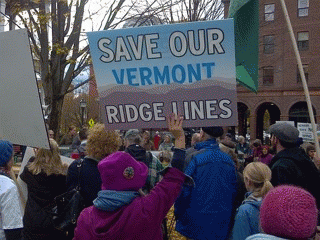 Wind protest, Montpelier Vermont