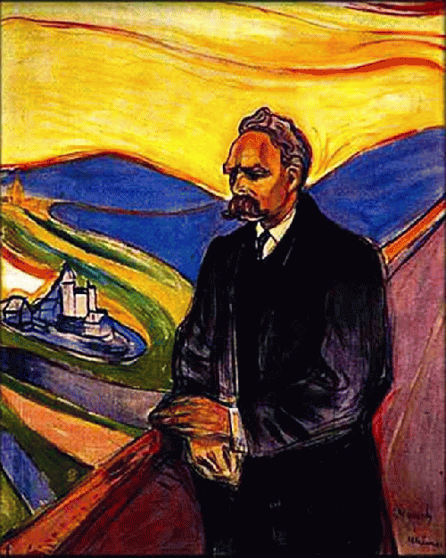 Portrait of Friedrich Nietzsche by Edvard Munch, From ImagesAttr