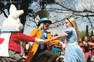 Festival Of Fantasy - White Rabbit, Mad Hatter and Alice, From ImagesAttr