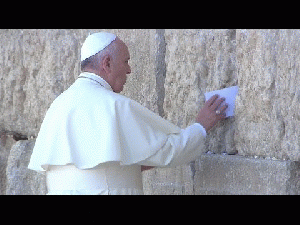 Pope Francis visits Jerusalem and Muslim leaders on the Temple Mount., From ImagesAttr