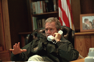911: President George W. Bush Makes Camp David Phone Calls, 09/22/2001.