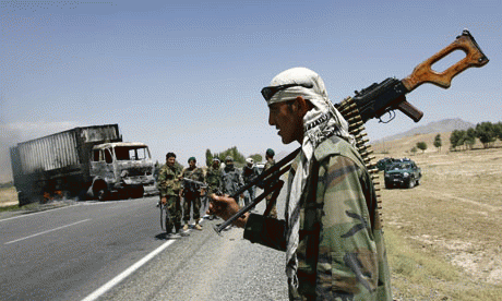 Afghan Army unit after supply convoy ambush, From ImagesAttr