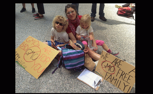 protesters at anti-GMO March Against Monsanto 2014