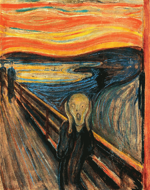 Der Schrei der Natur, 'The Scream of Nature' by Edward Munch, From ImagesAttr