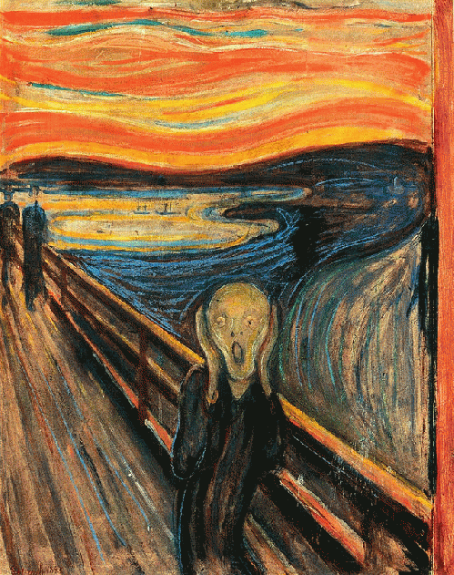 Der Schrei der Natur, 'The Scream of Nature' by Edward Munch Der Schrei der Natur, 'The Scream of Nature' by Edward Munch