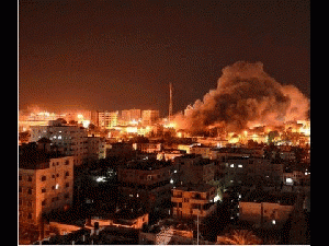 Israel bombing Gaza., From ImagesAttr