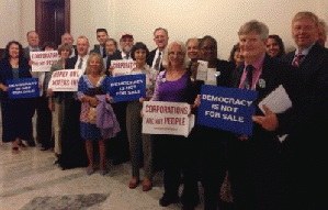 Progressives raising Kaine on Capitol Hill, From ImagesAttr