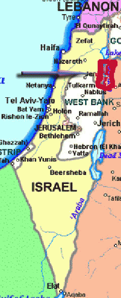 Map Of Palestinian State as Proposed, From ImagesAttr