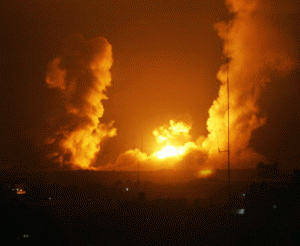 Israeli bombing attacks on Gaza