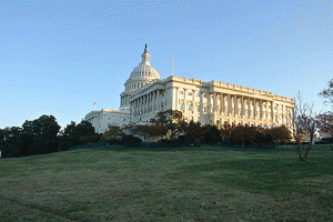 U.S. Capitol Building, from Southwest in morning