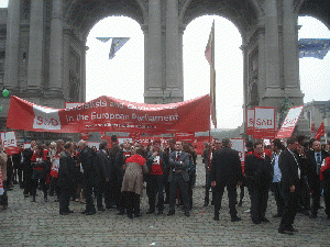 Anti-austerity protest in Brussels on September 29 2010