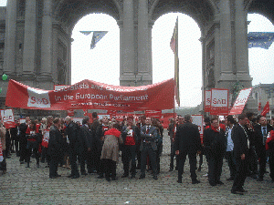 Anti-austerity protest in Brussels on September 29 2010, From ImagesAttr