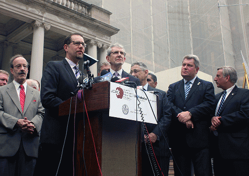 Mark Levine, City Counsel Chair, â€œWe mourn the loss of lives in Gaza for sureâ€¦.We blame that solely on Hamas.â€, From ImagesAttr