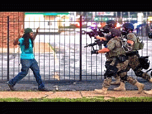 Shooting of Michael Brown in Ferguson Missouri.