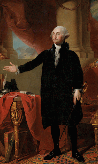 The Lansdowne portrait is an iconic oil-on-canvas portrait of George Washington