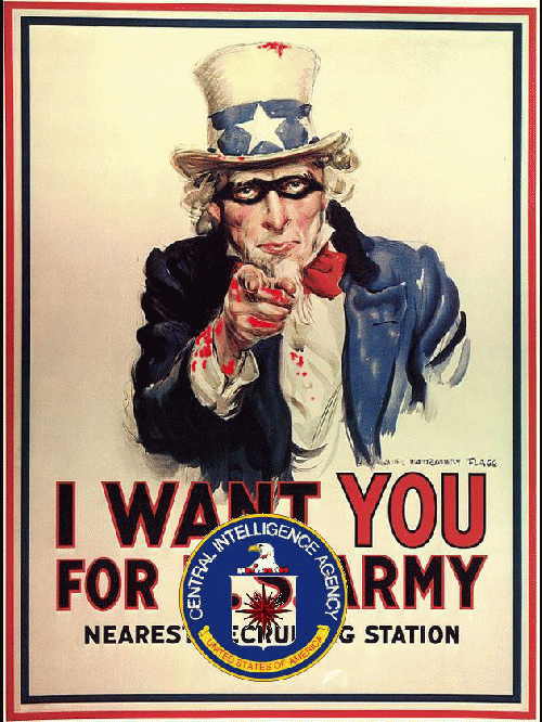 Uncle CIA Sam's Bloody Hands, From ImagesAttr
