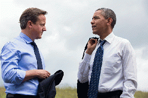 David Cameron and Barack Obama, From ImagesAttr