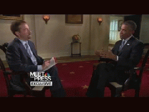 President Obama's Interview With NBC's Chuck Todd on his debut as NBC .Meet the Press. host