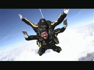 George H. W. Bush Marks 90th Birthday by Skydiving