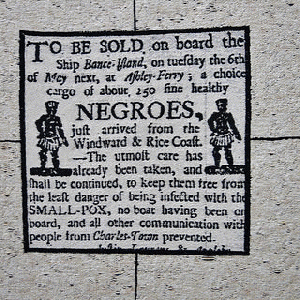 Slave sale poster