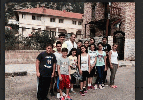 Armenian children in Kassab