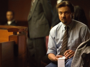 Jeremy Renner, portraying journalist Gary Webb, in a scene from the motion picture â€œKill the Messenger.â€