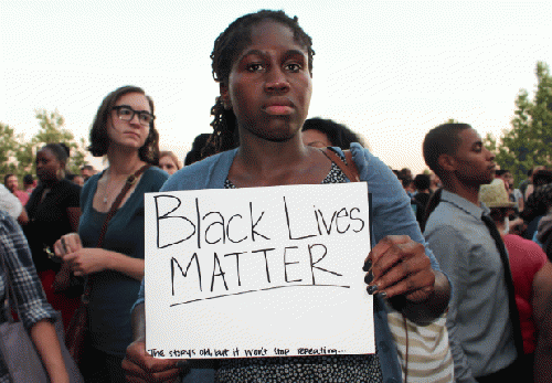 Black LIves Matter. Ferguson MO, Aug. 14, 2014.