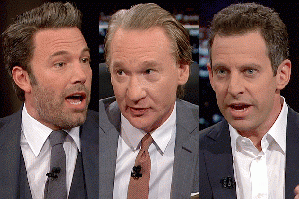 Affleck, Maher and Harris, From ImagesAttr