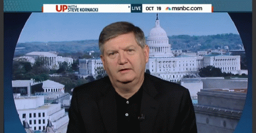 James Risen speaking with MSNBC's Steve Kornacki on Sunday., From ImagesAttr