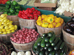 Farmers' Market-- local food, From ImagesAttr