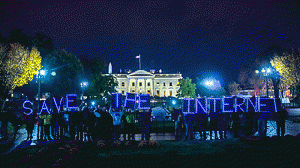 Protest at the White House for Net Neutrality